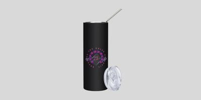 Stainless steel tumbler Logo In Front