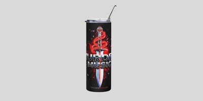 Stainless steel tumbler Artwork in fornt
